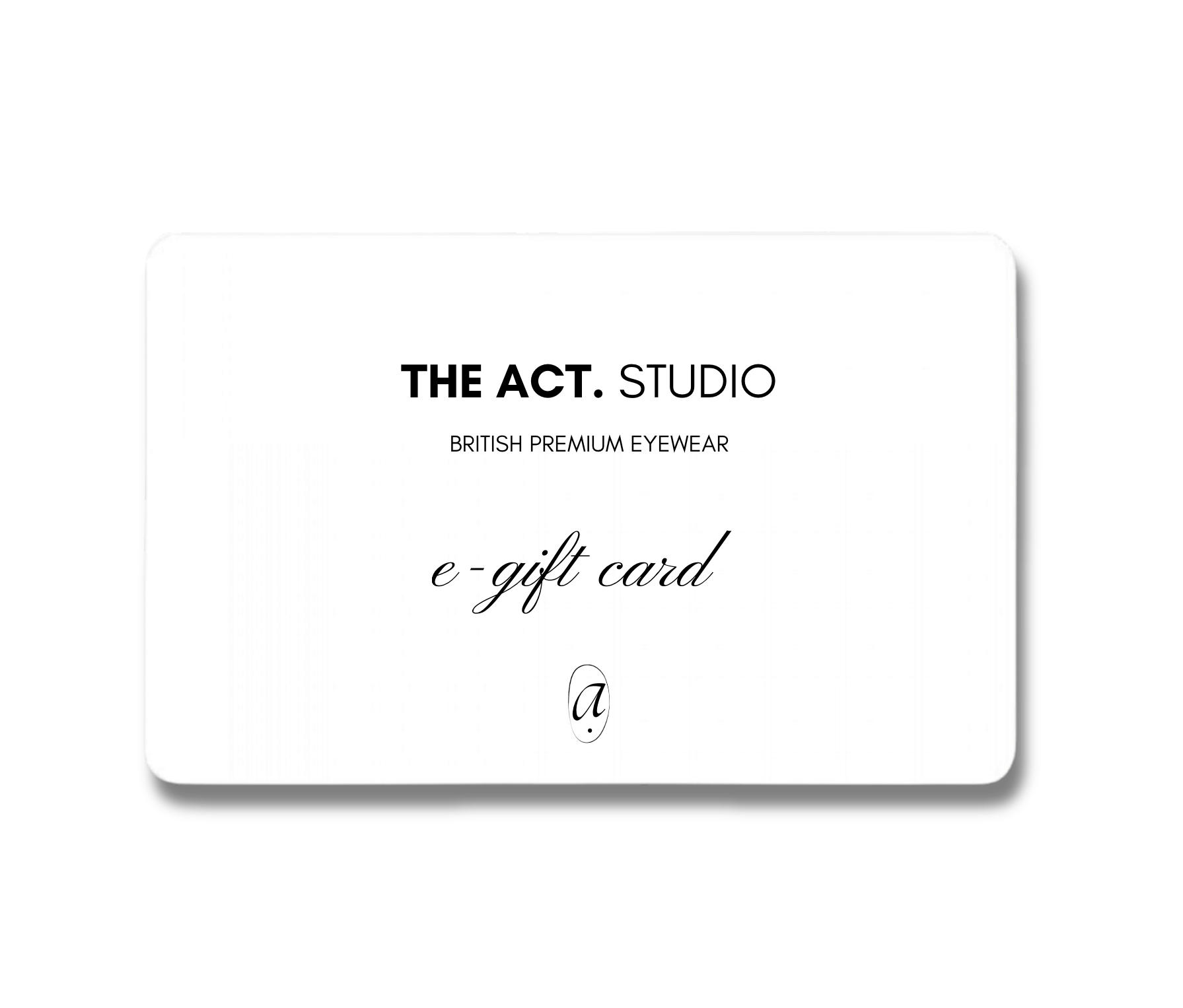 the e-gift card